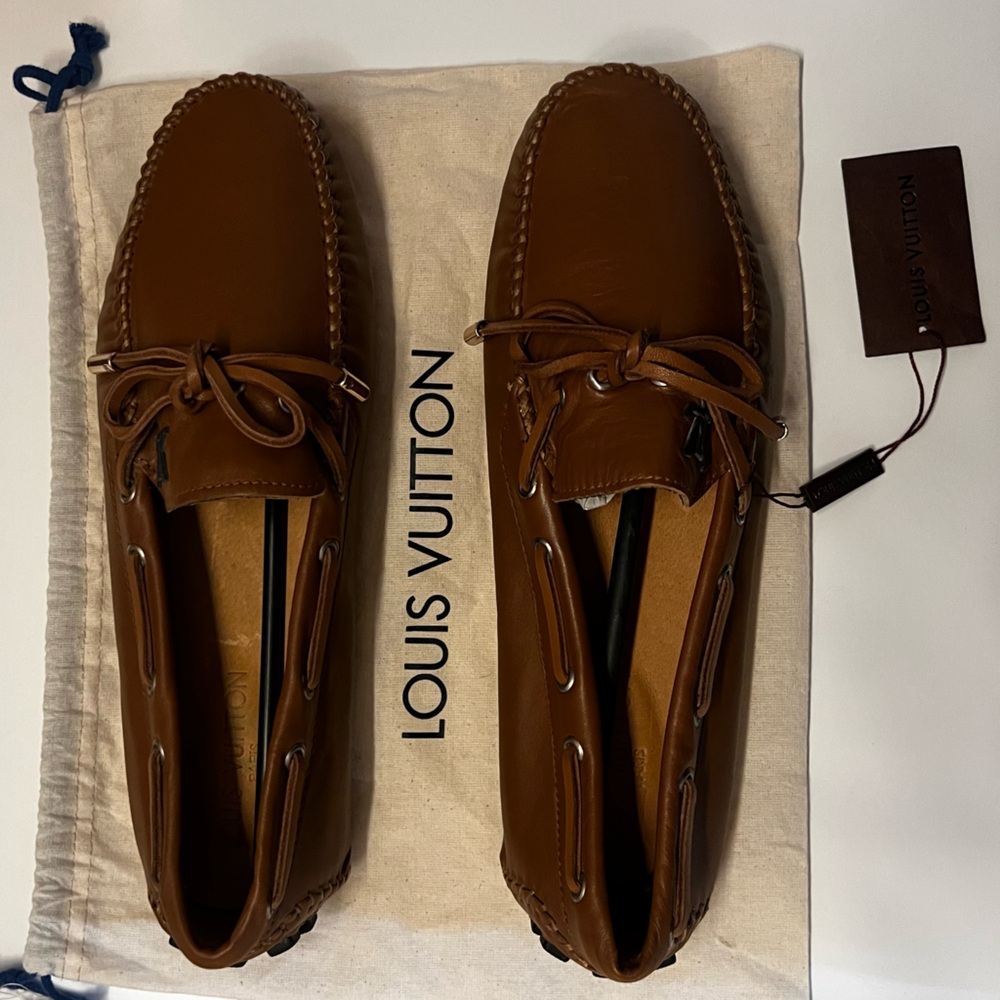 Louis Vuitton brown Men's Slip-On Loafers